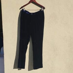 Emporio Armani Vintage Deep Blue Velvet Pants